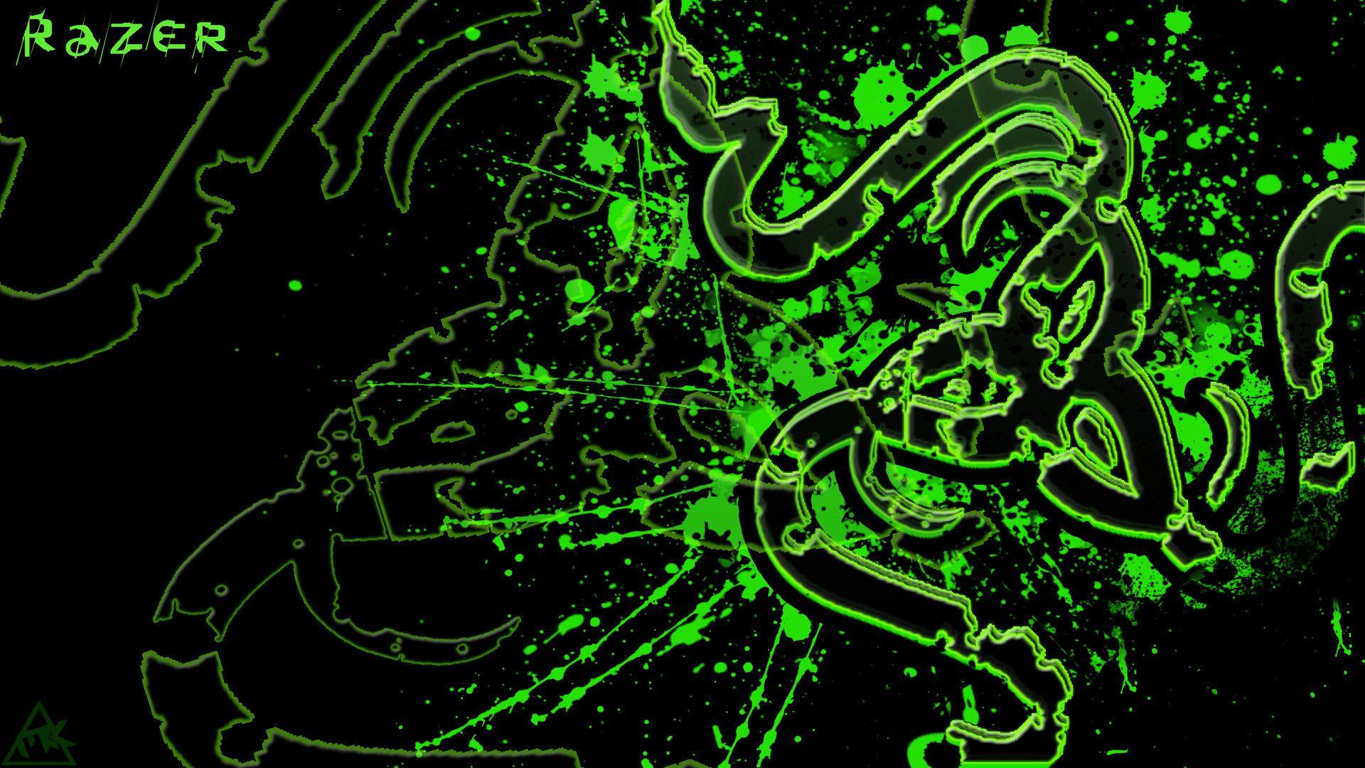 Wallpaper For > Razer Wallpaper Green Logo