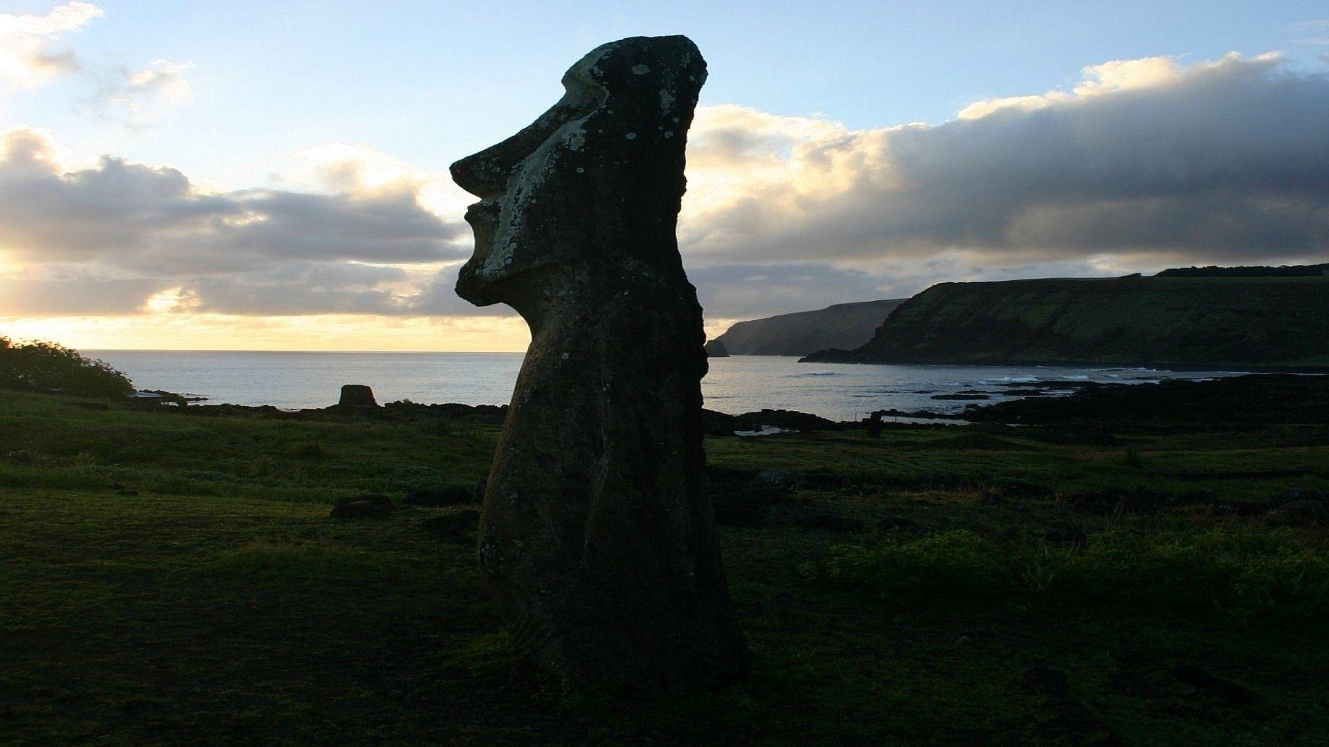 Moai Statues On Easter Island