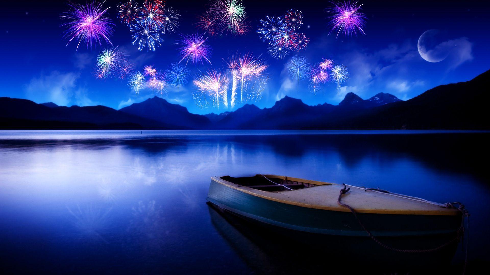 HD Background Fireworks Image Nature Wallpaper. Download Free