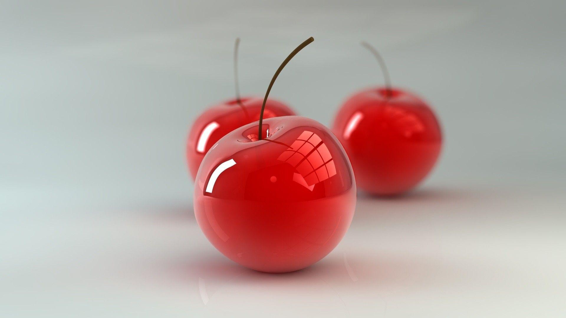 3D Red Apples Wallpaper HD