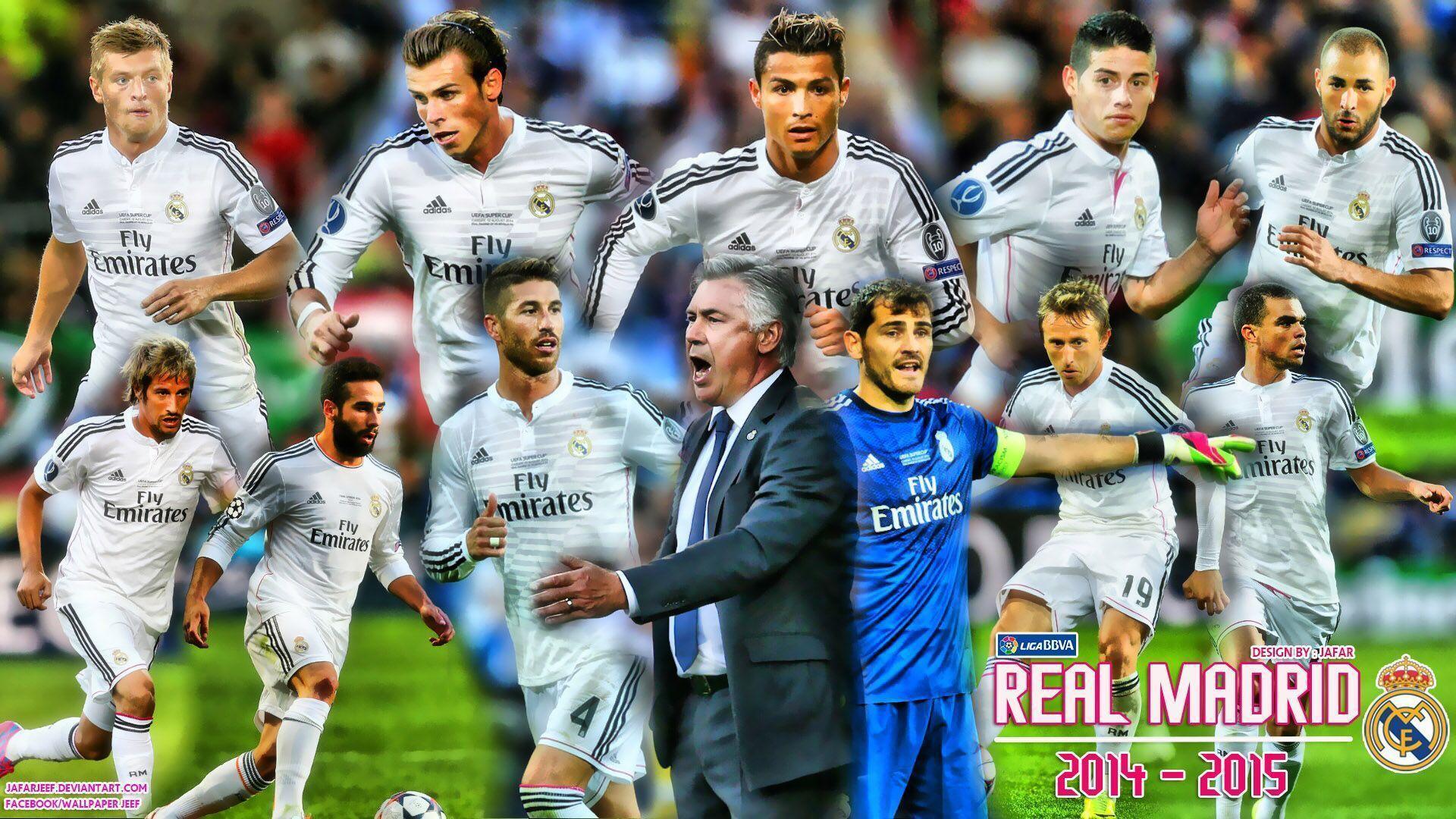 Real Madrid CF 2014 2015 First Team Squad Wallpaper Wide Or HD
