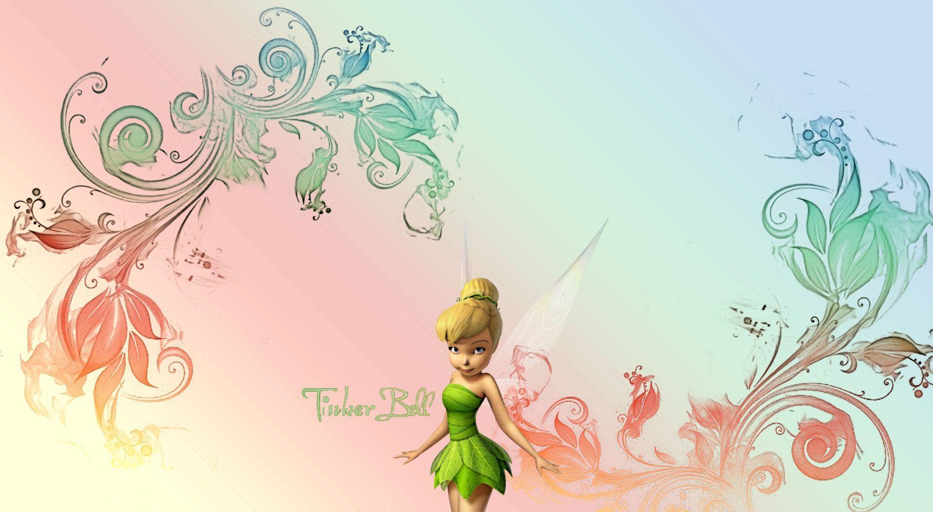 image For > Tinkerbell Pink Background