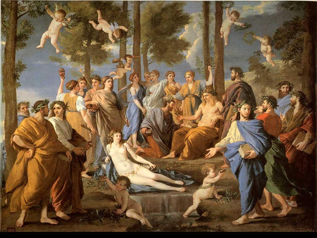 Apollo and Muses Mythology Wallpaper
