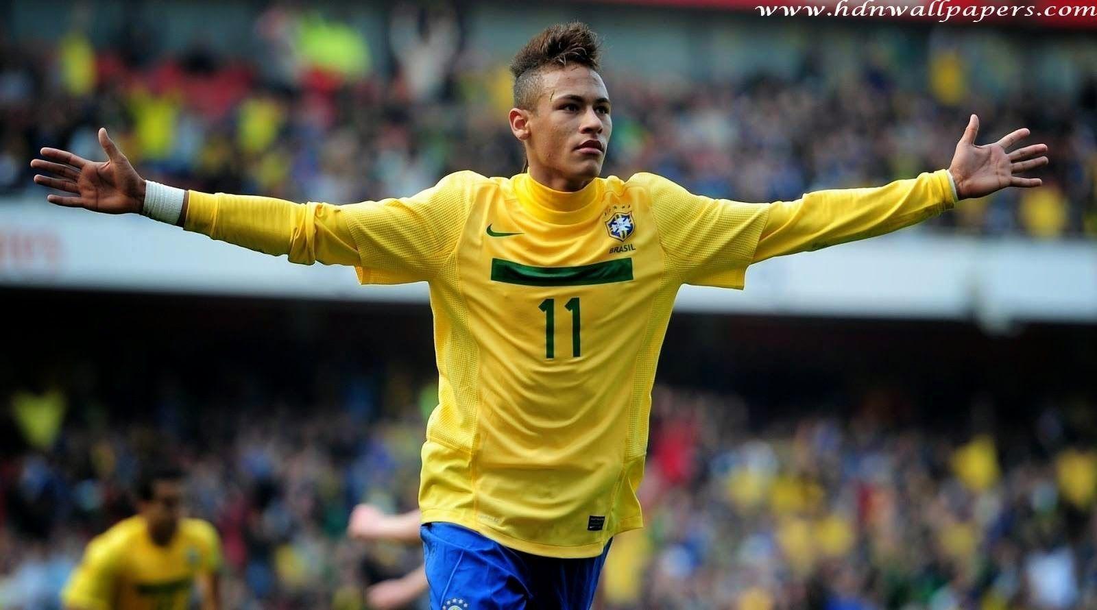 Wallpapers Club 2014: Neymar Goal Celebration Wallpapers Free Download