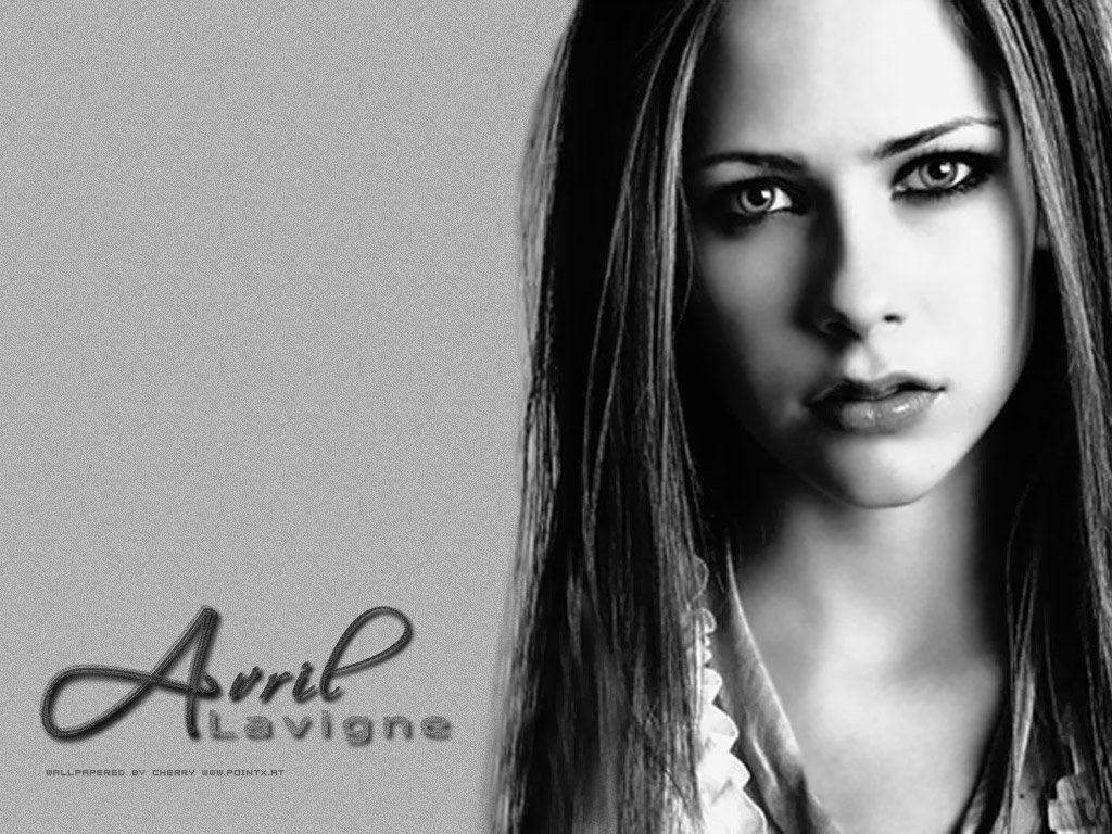 Avril Lavigne B&W Exclusive HD Wallpaper