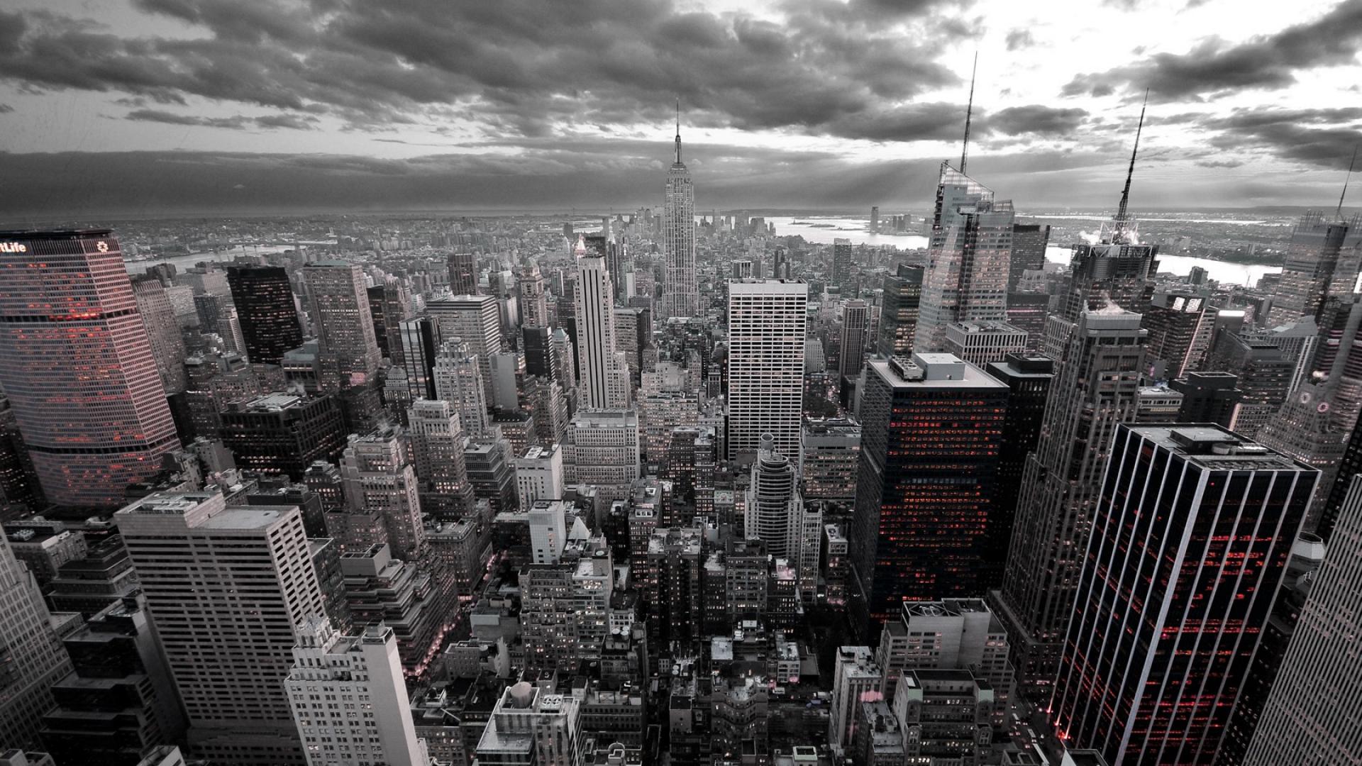 New york city black and white HD wallpaper Stock Free Image