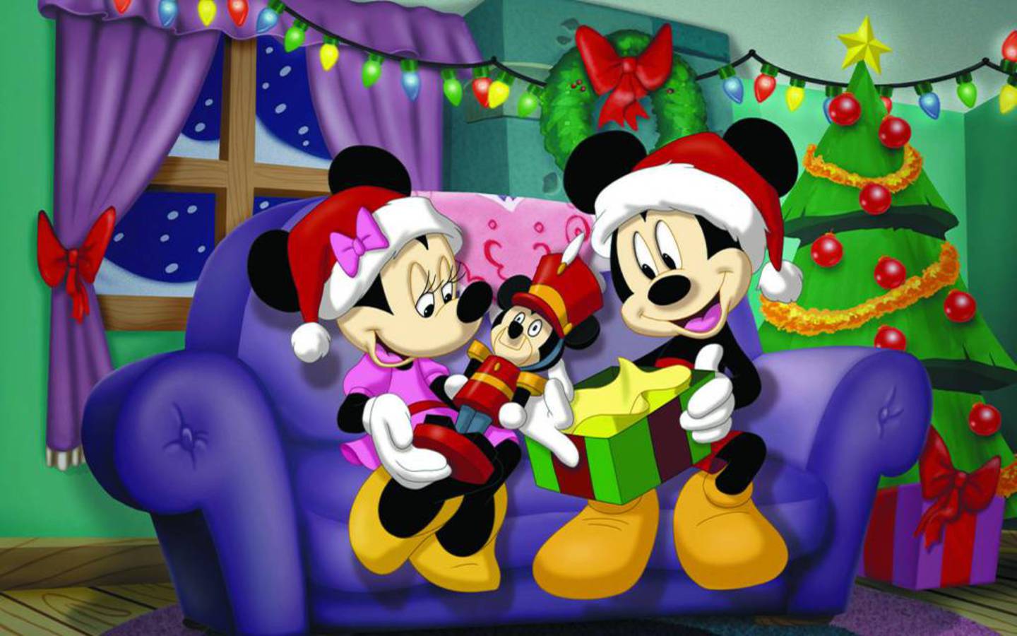 Free Cute Disney Christmas Desktop Wallpaper Your HD 1440x900PX