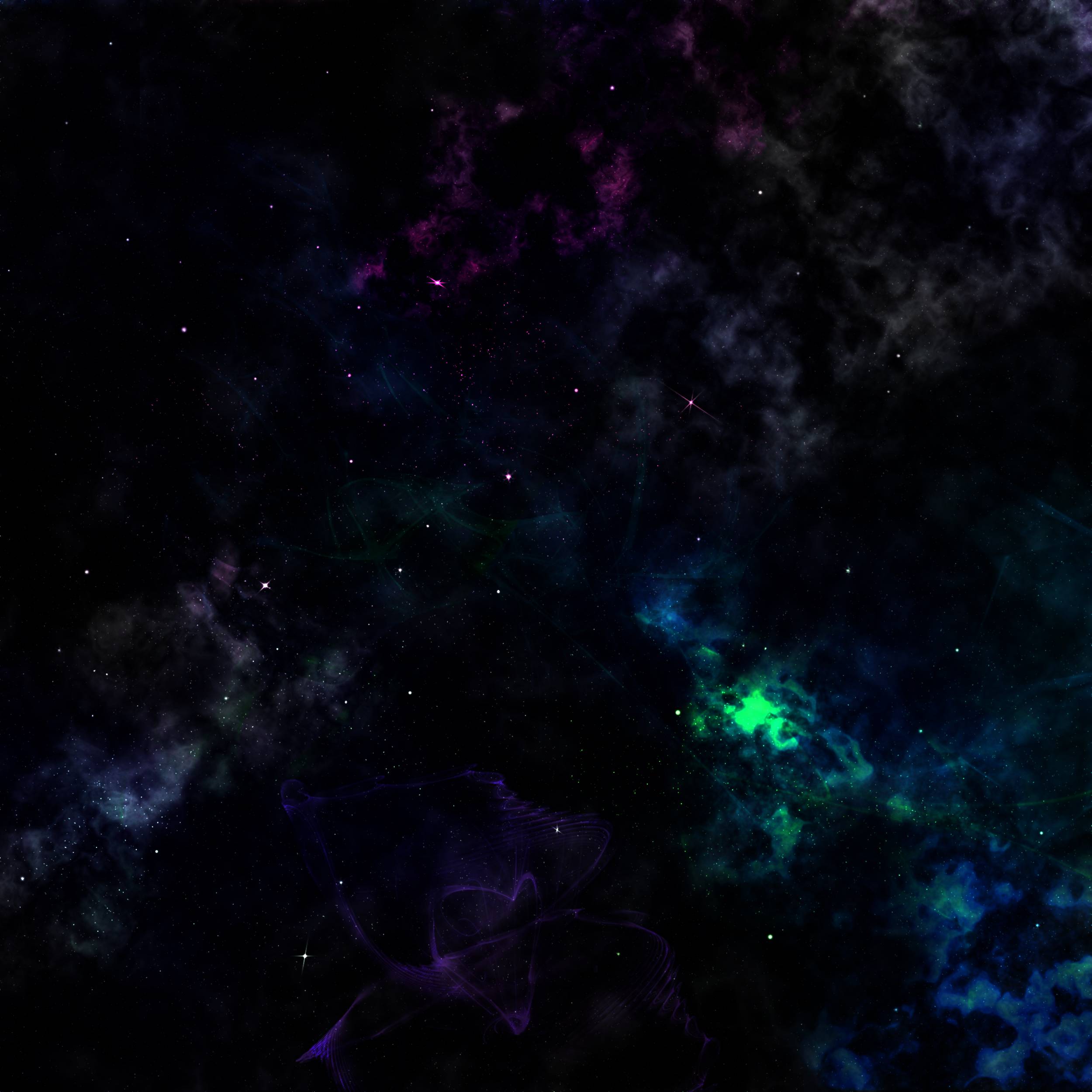 Distant Stary Nebula Background