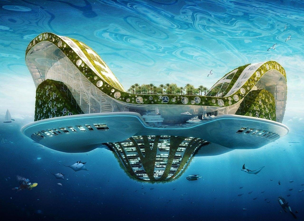 LILYPAD, A FLOATING ECOPOLIS FOR CLIMATE REFUGEES 2100 Computer