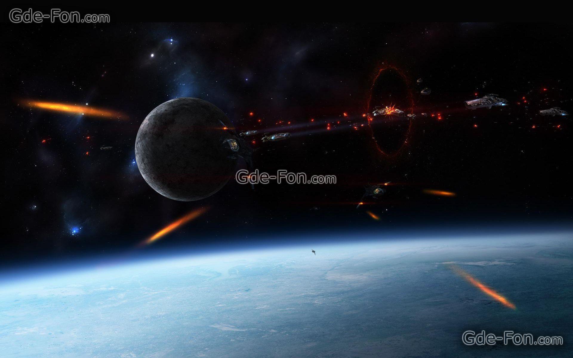 Download wallpaper planet, space, Star, spacecraft free desktop