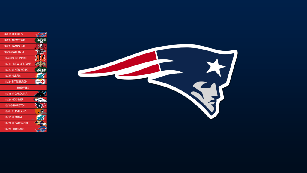 New England Patriots 2013 Schedule Wallpapers by SevenwithaT on