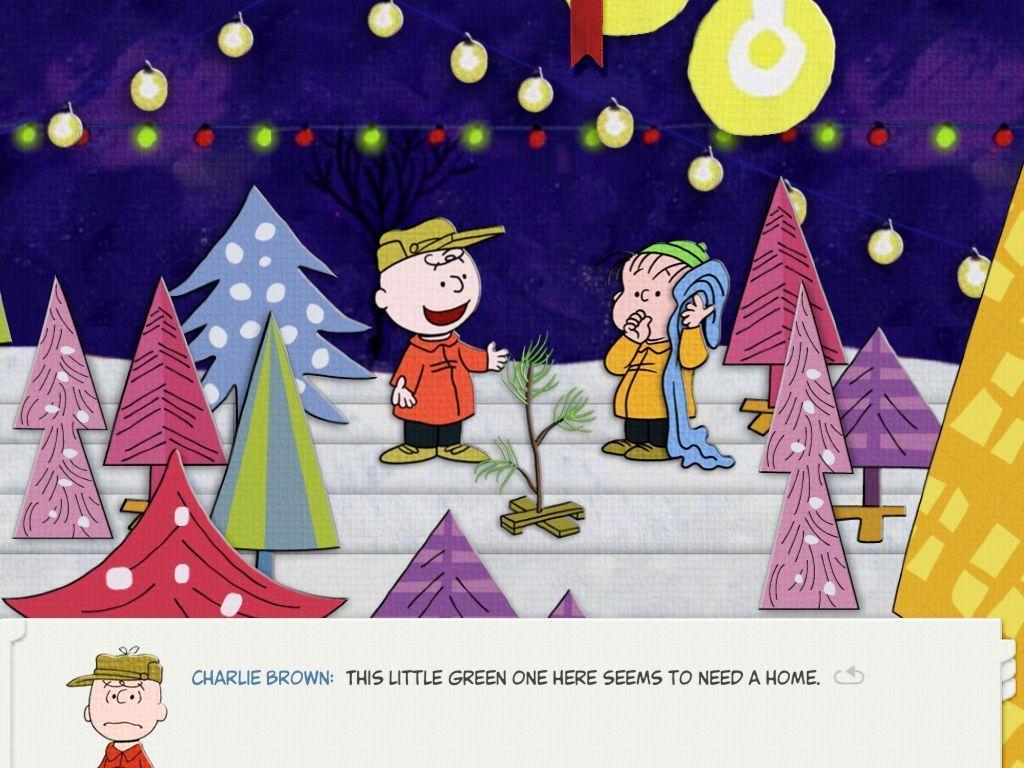 Wallpaper For > Charlie Brown Christmas Tree Wallpaper