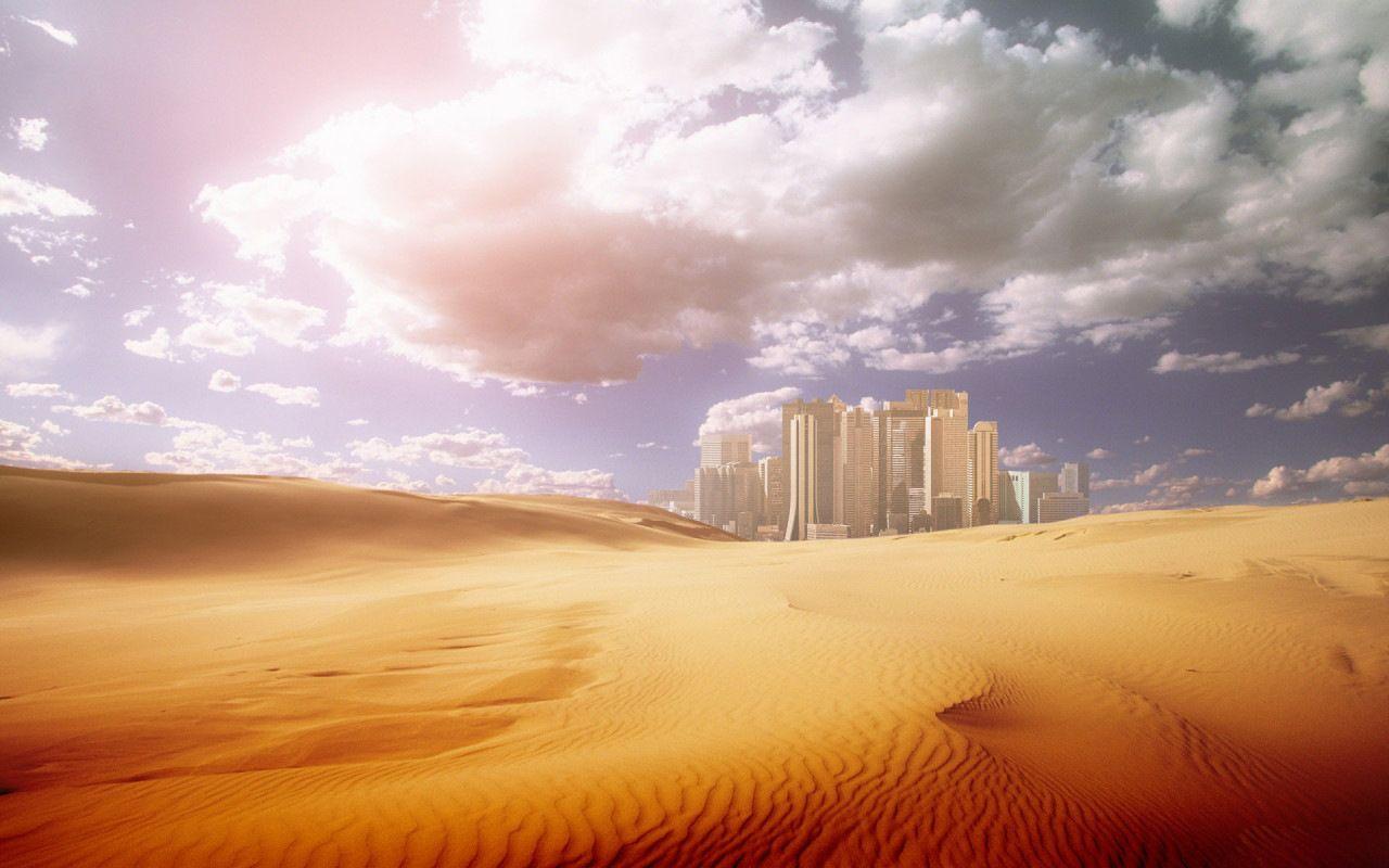 Desktop Wallpaper · Gallery · Computers · City in the desert