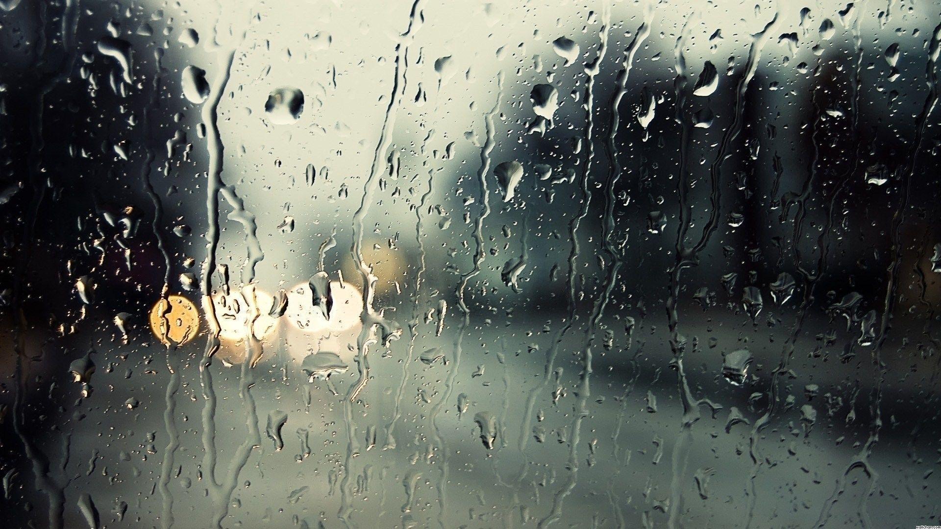 image For > Rain Window City Wallpaper