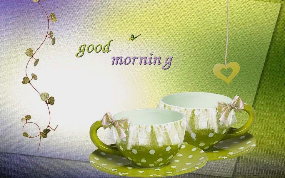 Good Morning Wallpaper HD Light Green color Good Morning HD
