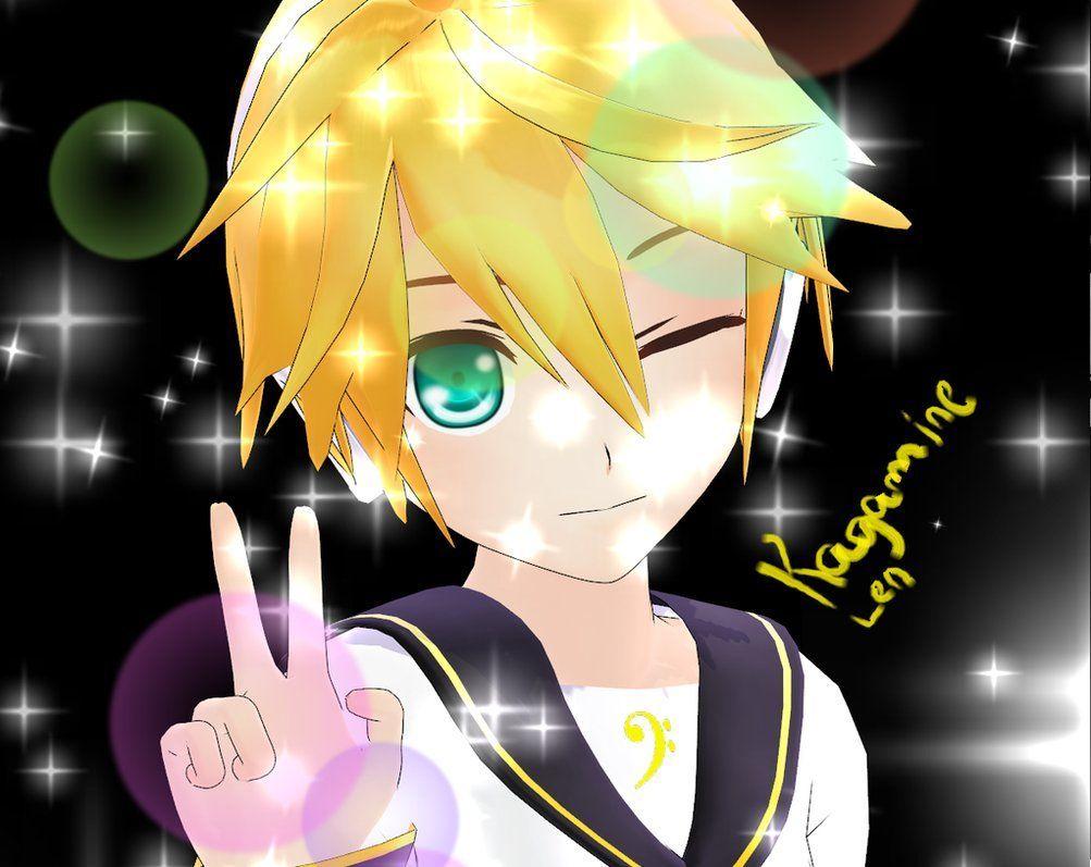 MMD Kagamine Len Wallpaper to Selly Megpoid