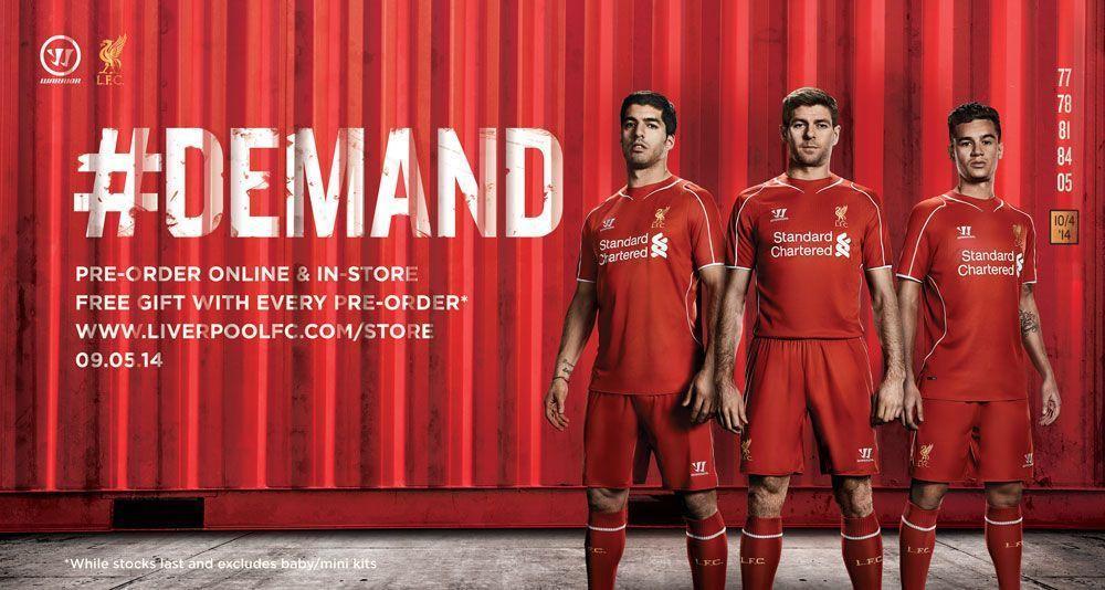 New Liverpool Kit 2014/2015 Wallpapers