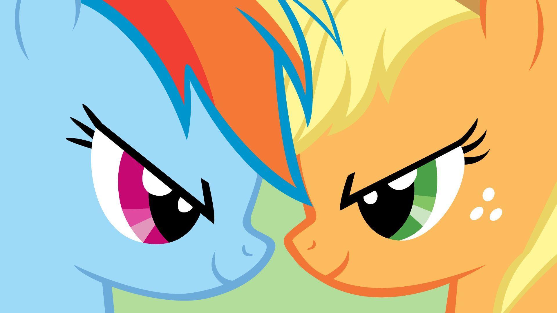 My Little Pony Rainbow Dash And Applejack Wallpaper