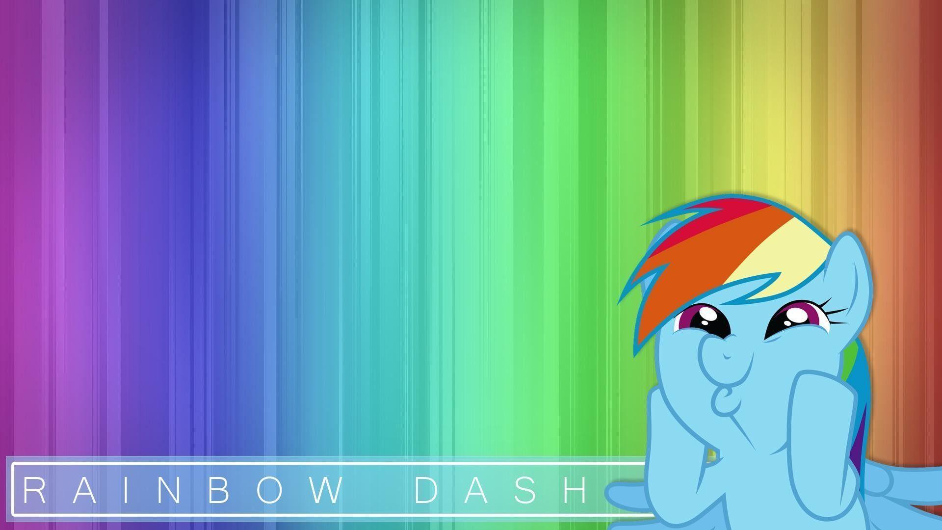 My little pony rainbow dash deskx1080 HD wallpaper