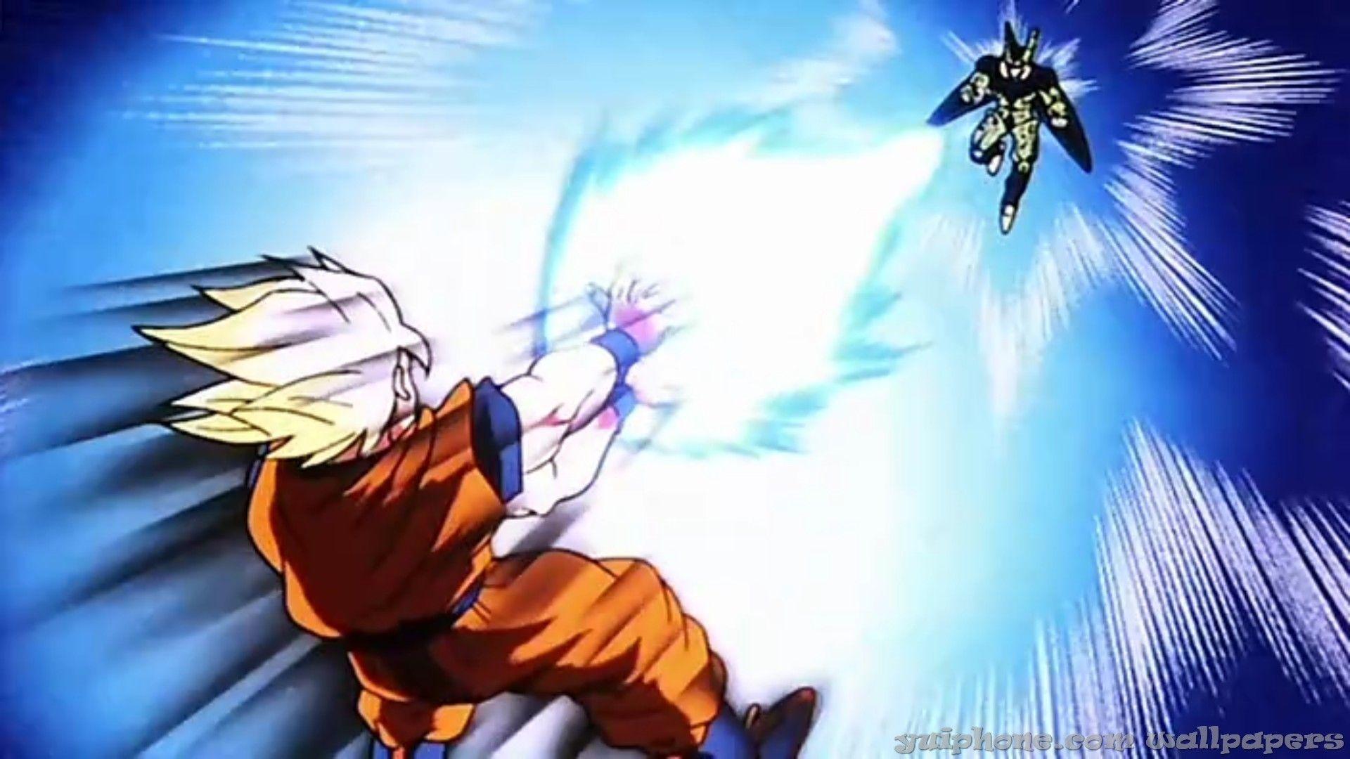 Goku Kamehameha Cell dos Wallpaper 1920x1080