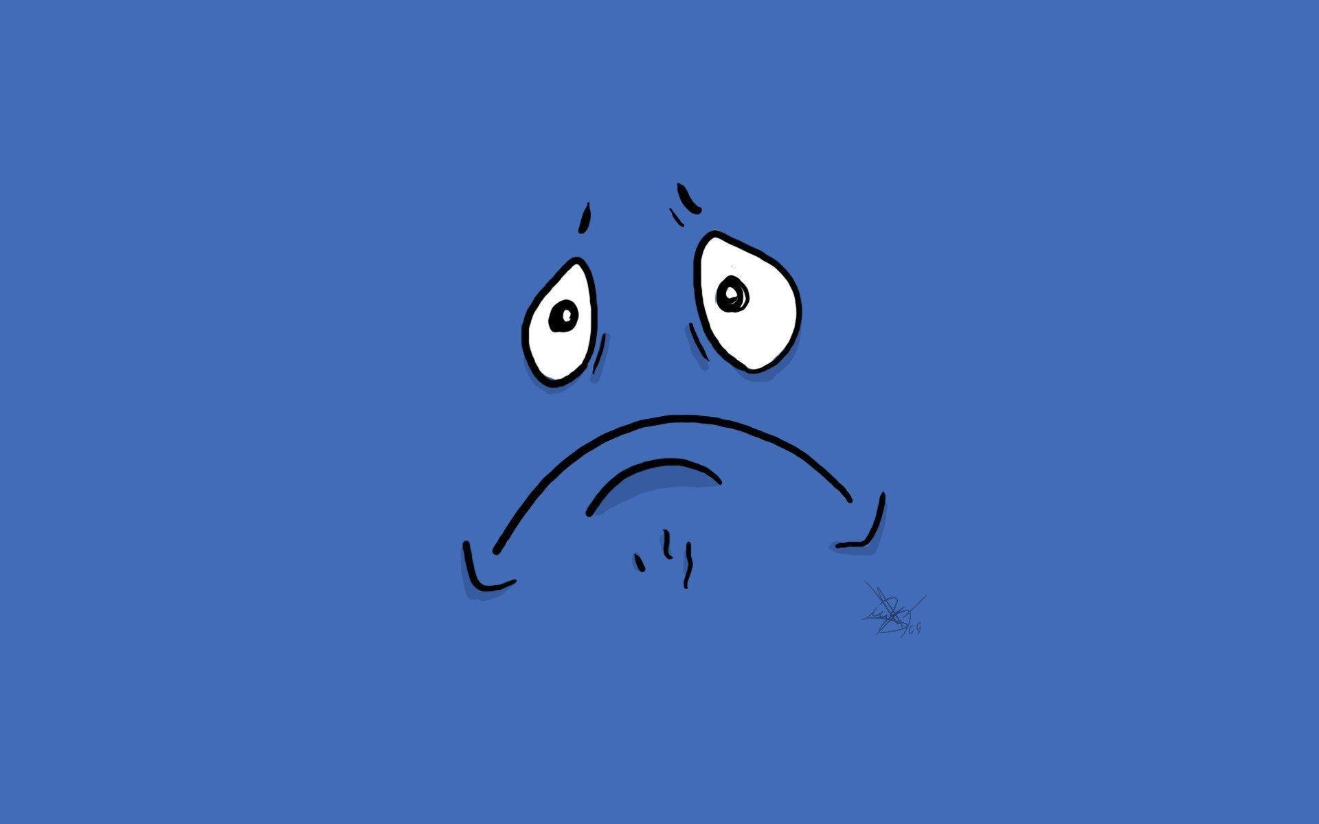 Sad Face Frustration Grief Facial Expressions Design HD Wallpaper