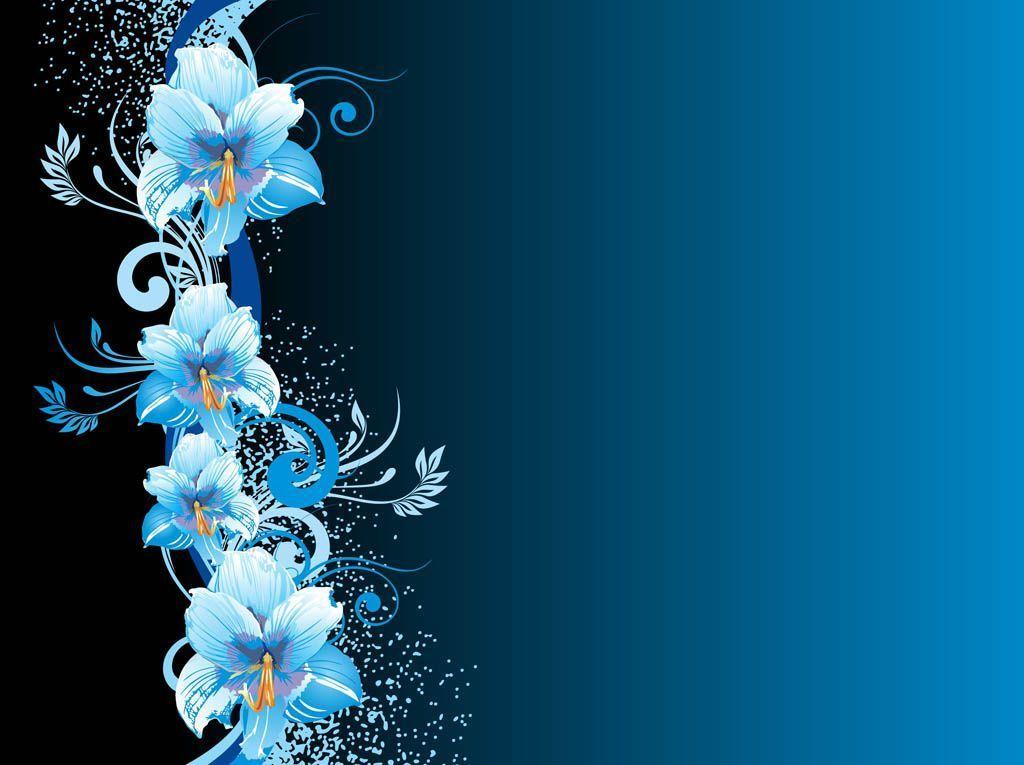 Blue Flowers Backgrounds - Wallpaper Cave