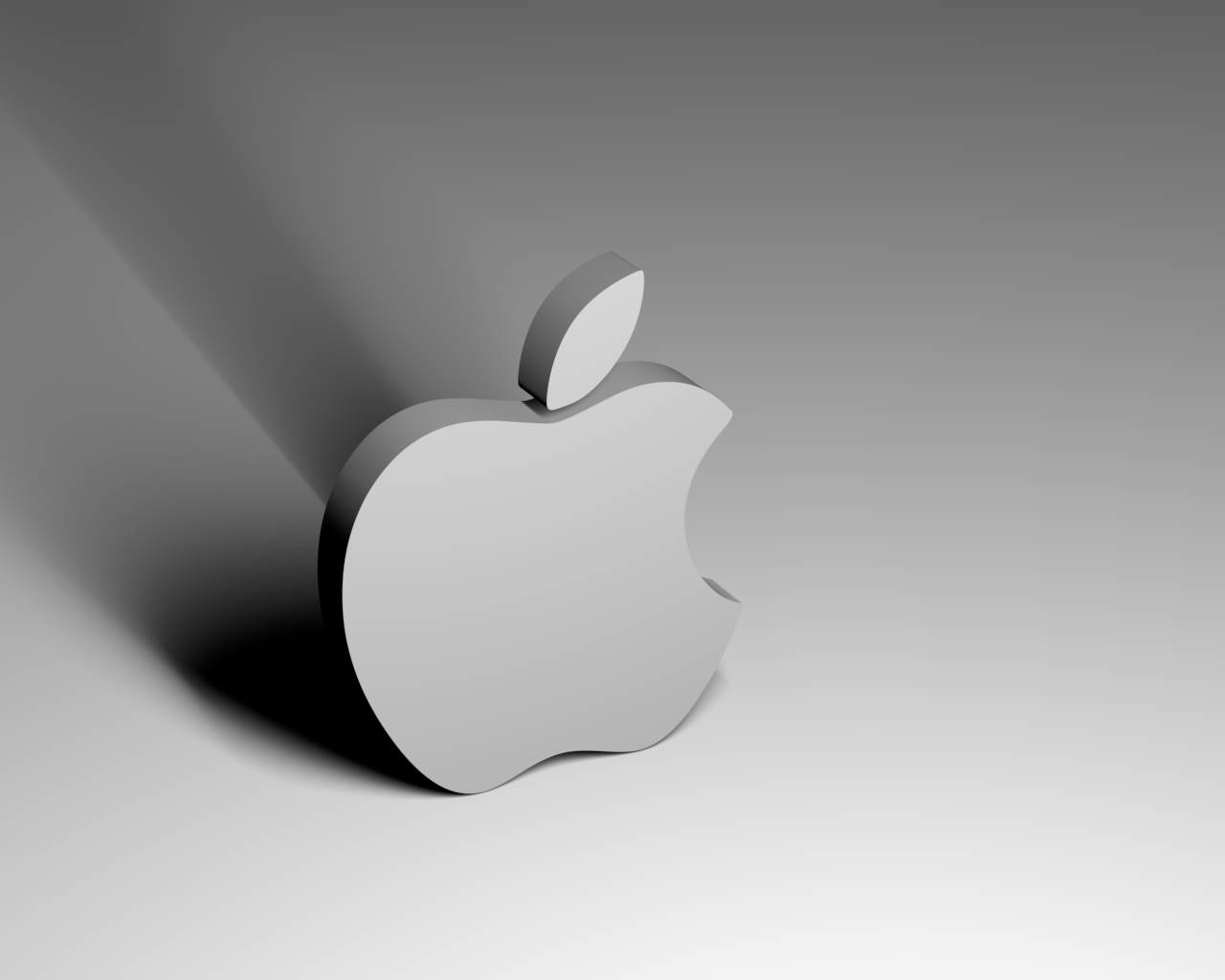 3D Apple Logo Desktop Wallpaper Wallpaper