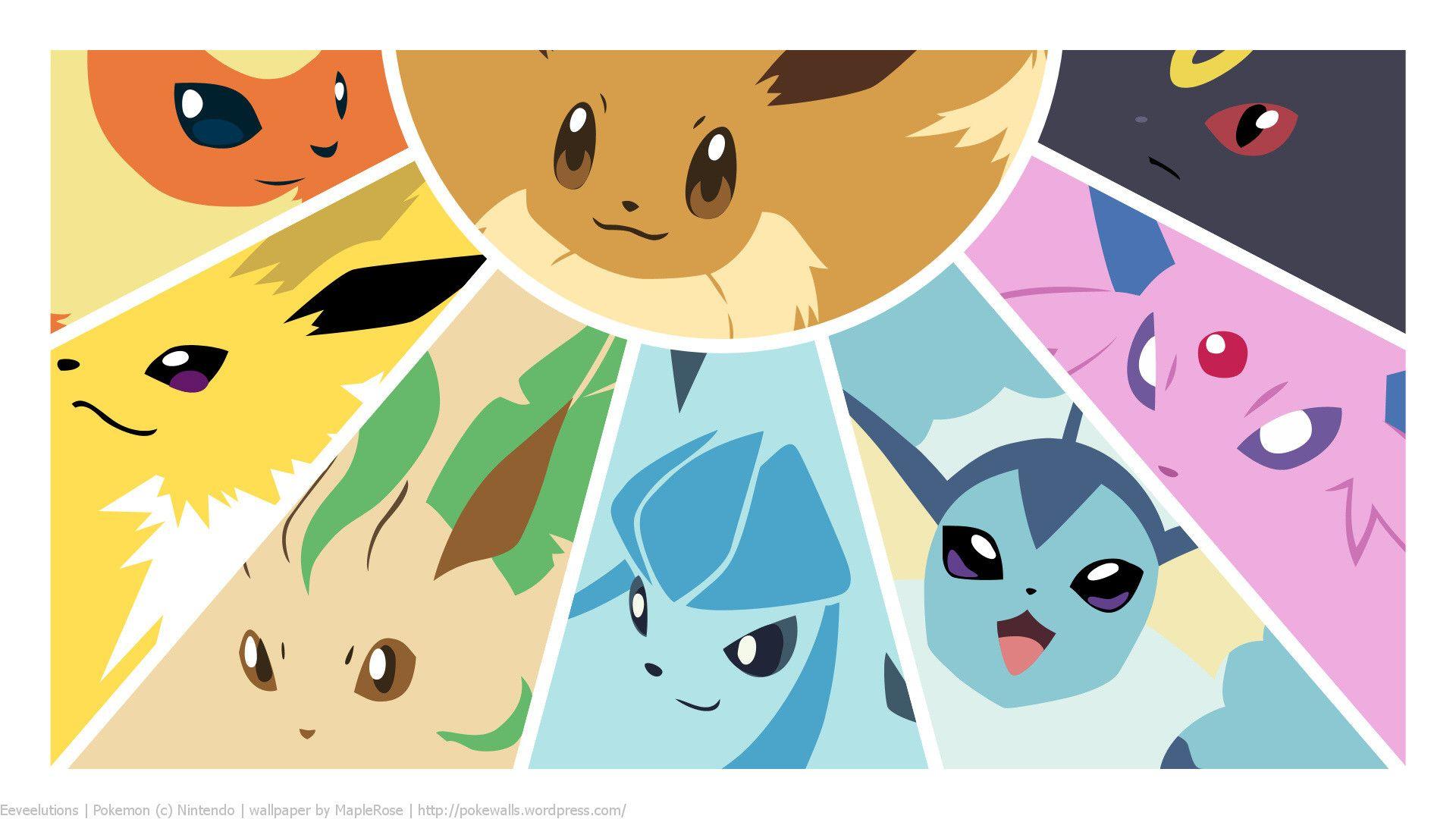 Eeveelutions  Pokemon backgrounds, Cute pokemon wallpaper