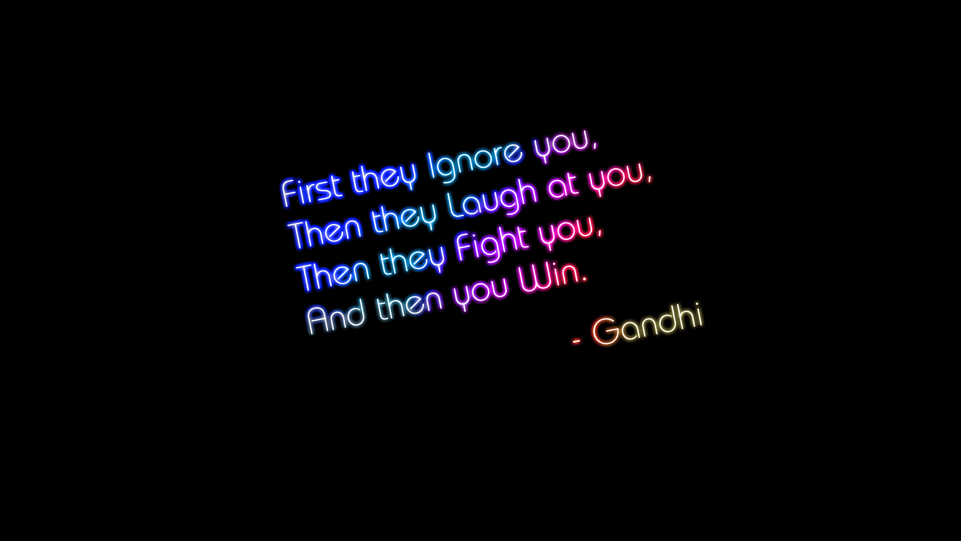 Life quote by Mahatma Gandhi HD Wallpaper