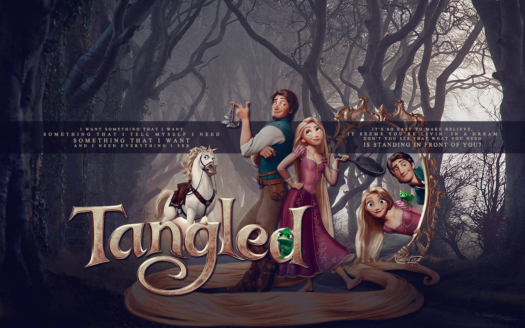 tangled wallpaper desktop