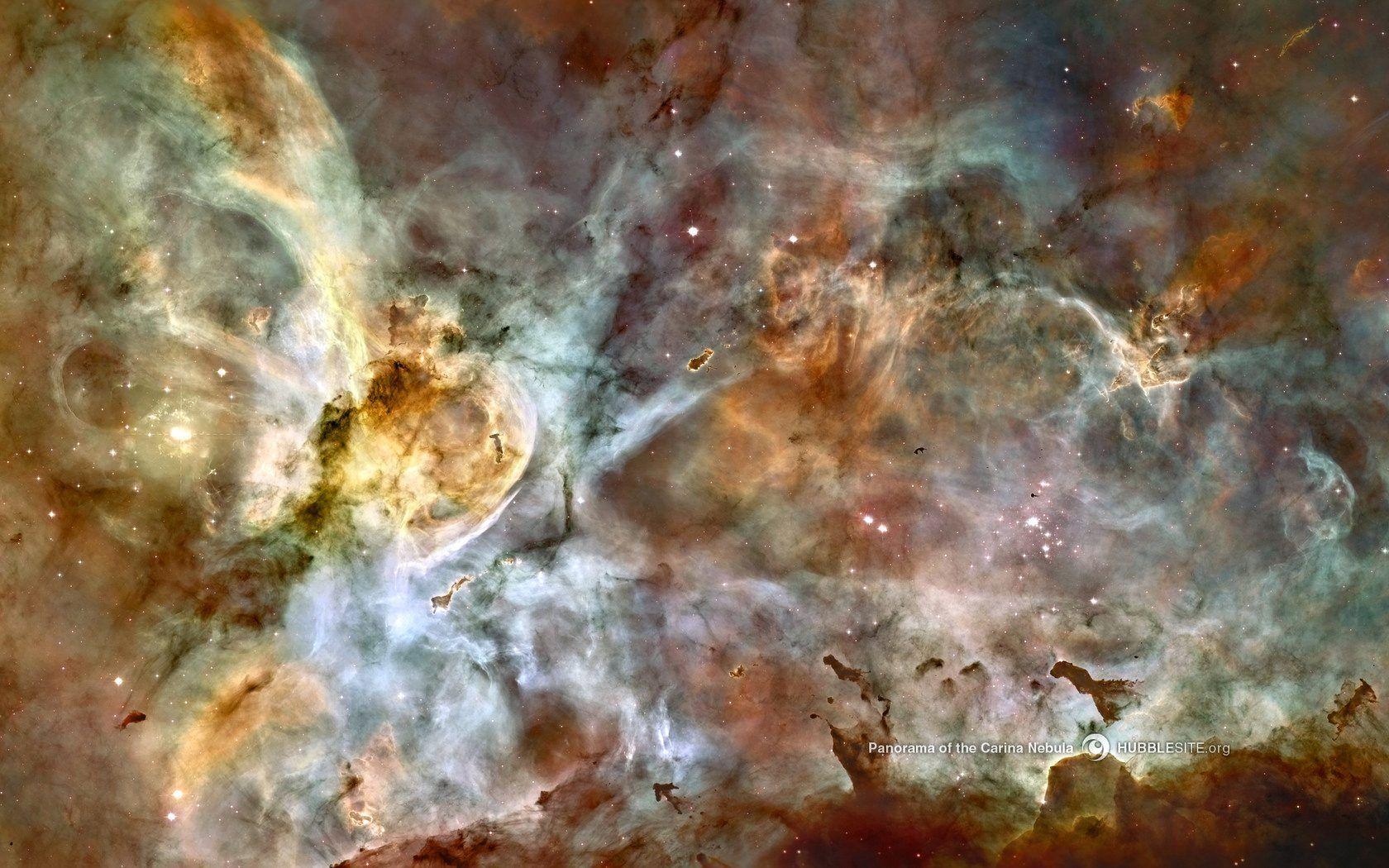 Space Carina Nebula HD Desktop Wallpaper