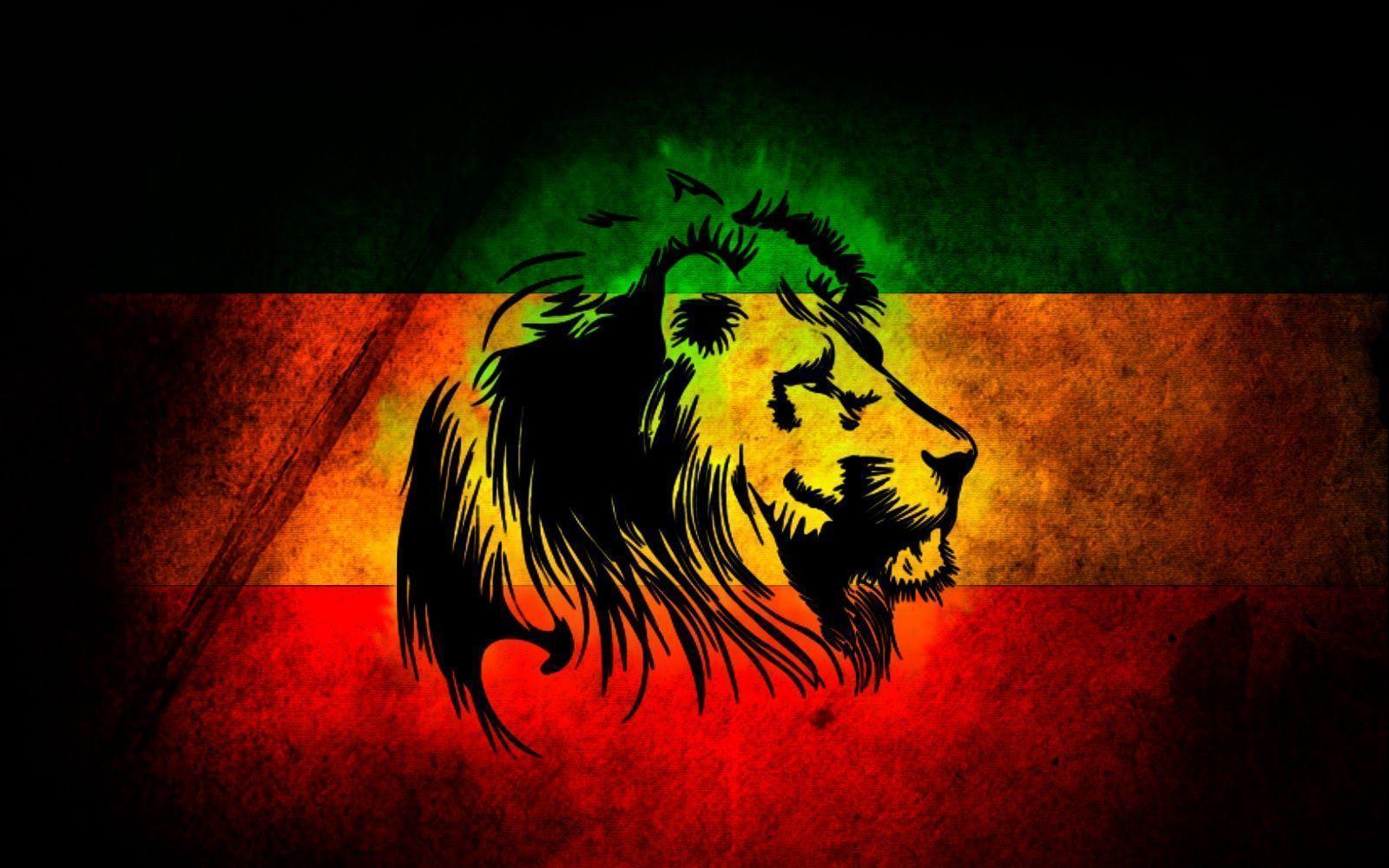 Funny Image Collection: Rasta Lion layouts & background created