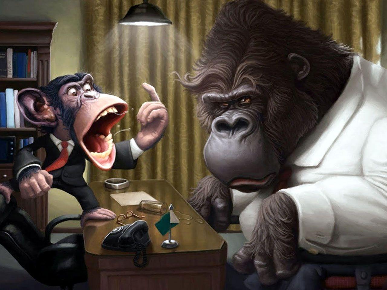 Download Funny Cartoon Monkeys Free Puter Wallpaper 1280x960