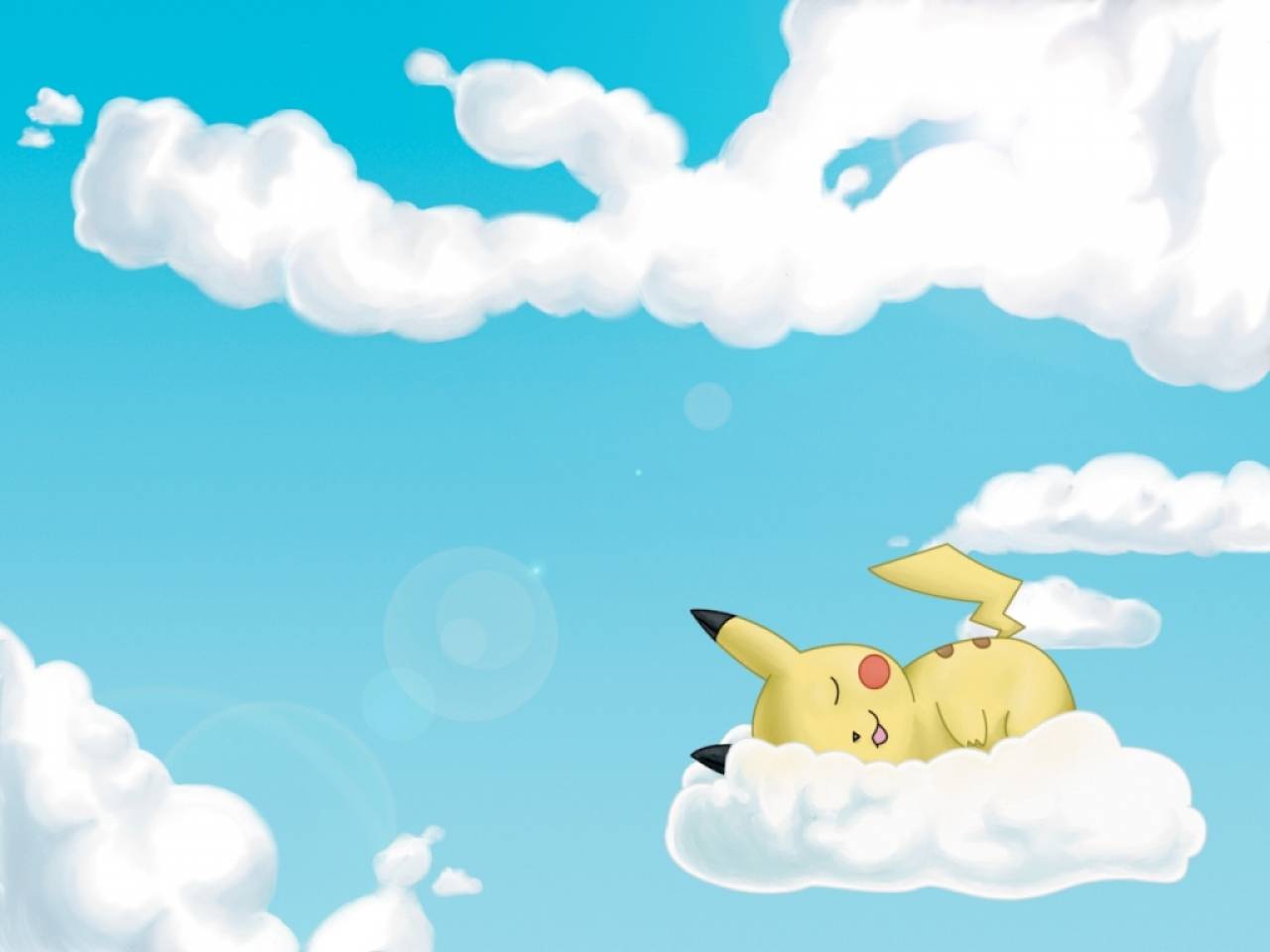 Cute Pikachu sleeping
