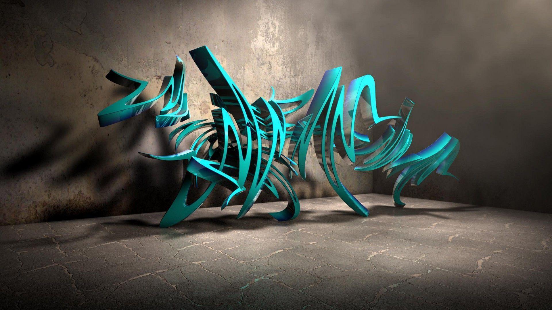 3D Graffiti Backgrounds for Desktop