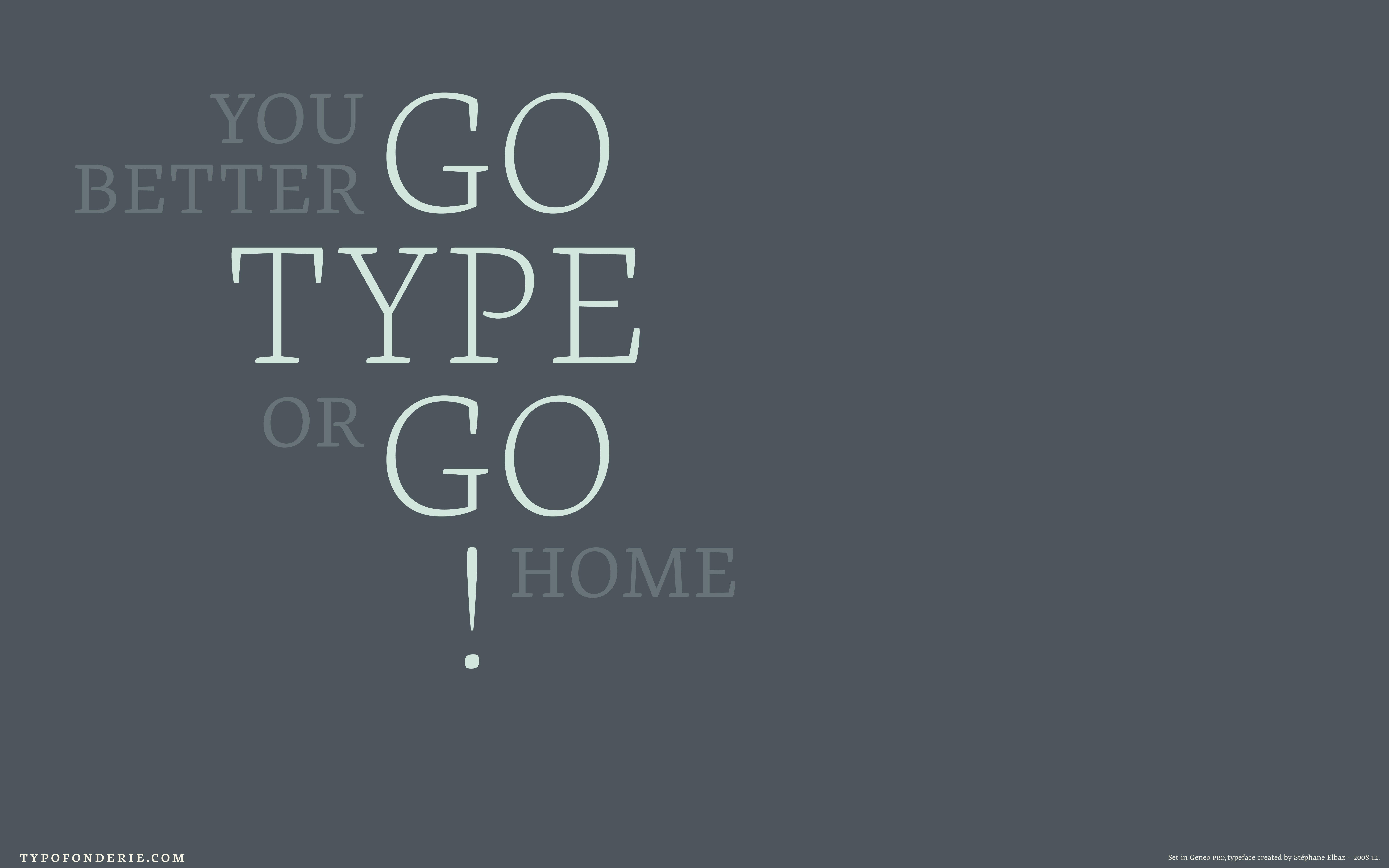 Typofonderie free wallpaper