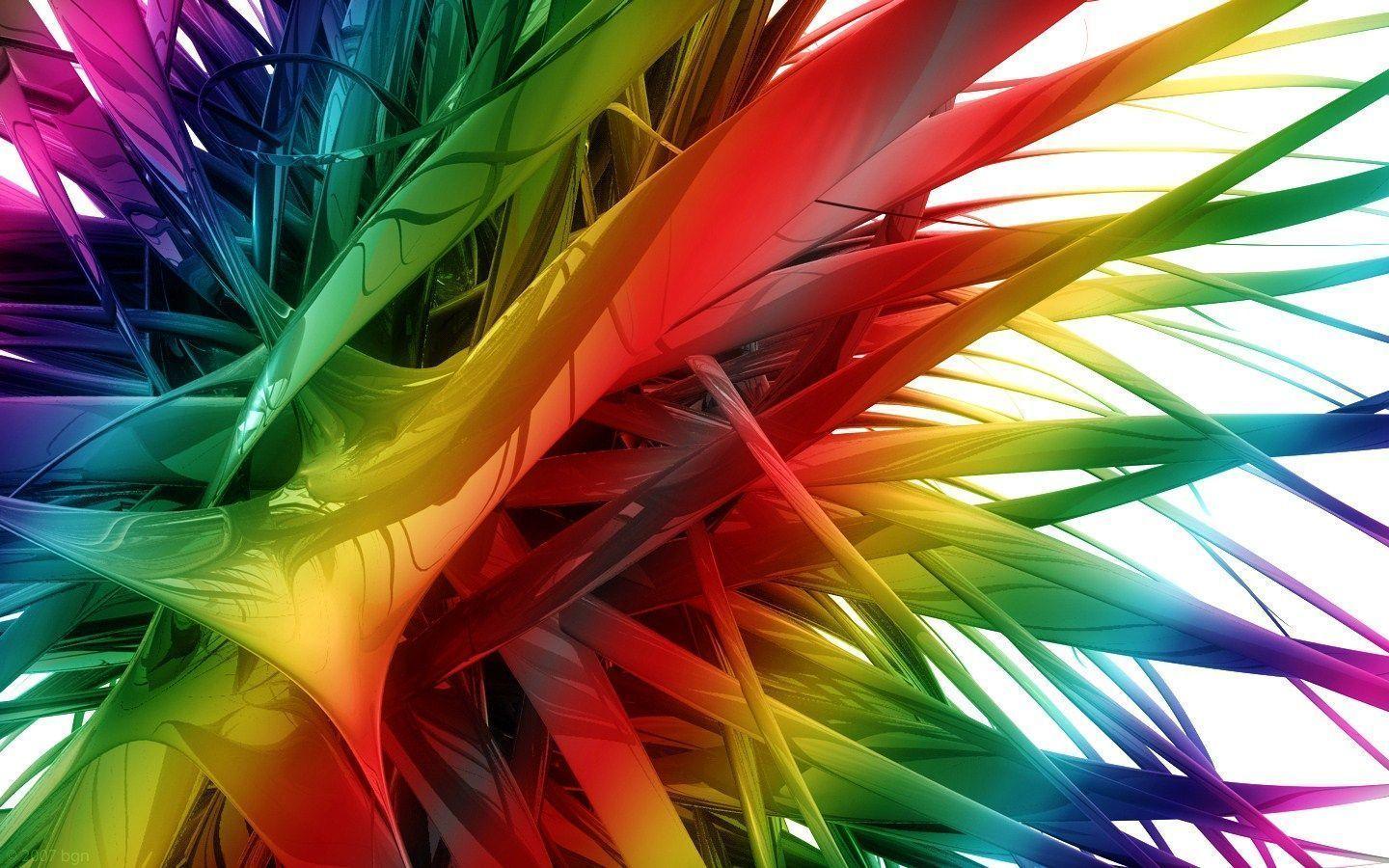 Colorful 3D Background HD Wallpaper 2014
