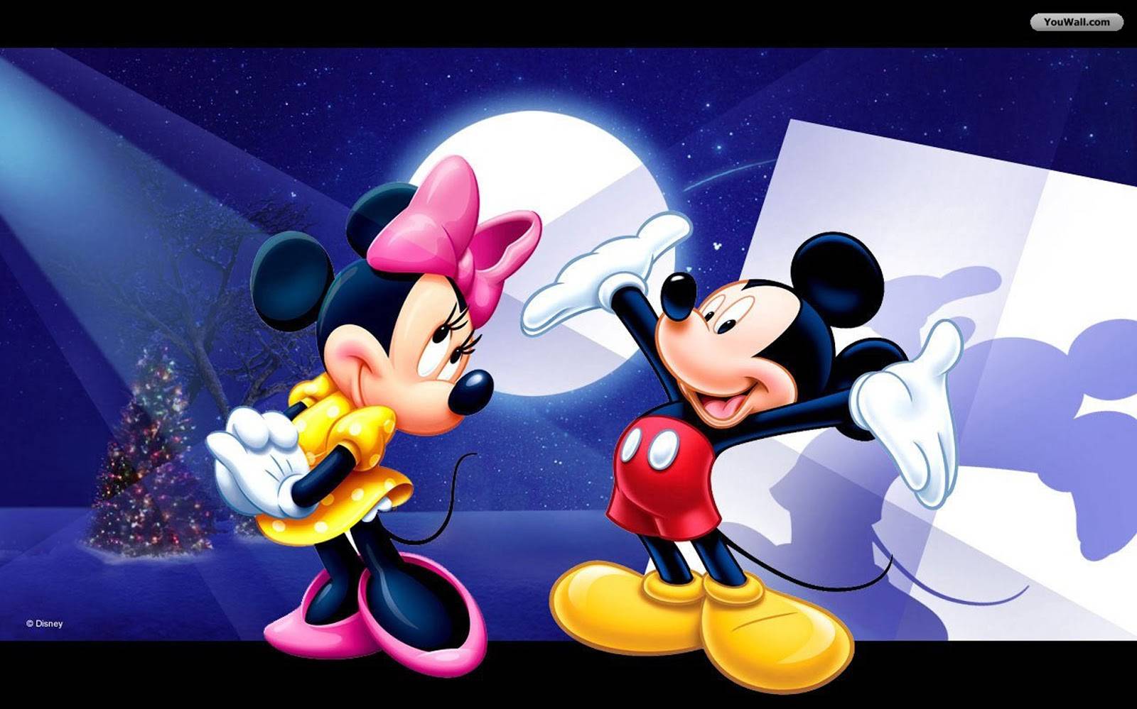 Mickey Mouse And Minnie Rain Hd Wallpaper Background Hd