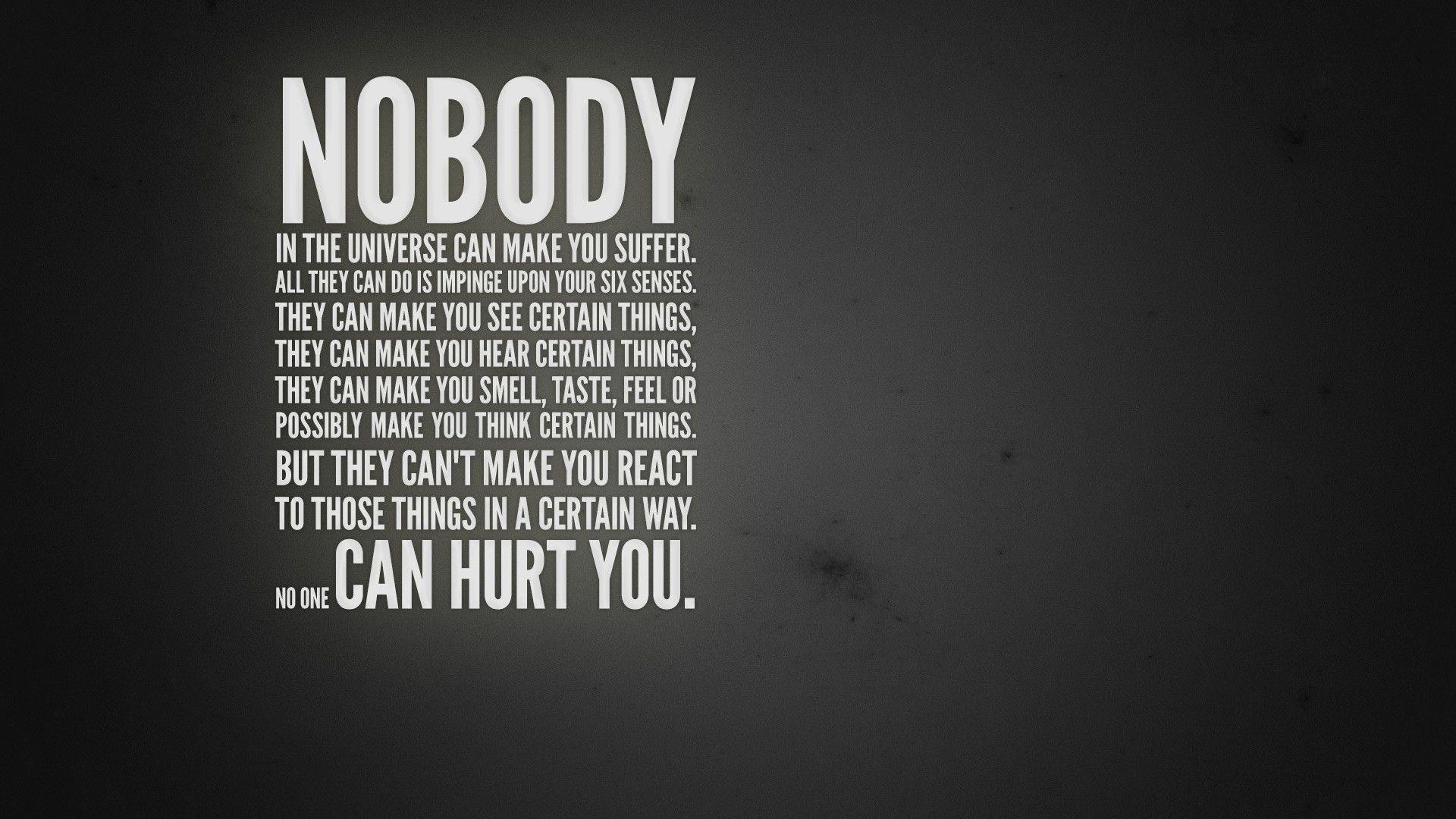 No Body Can Hurt You large HD resolution wallpaper
