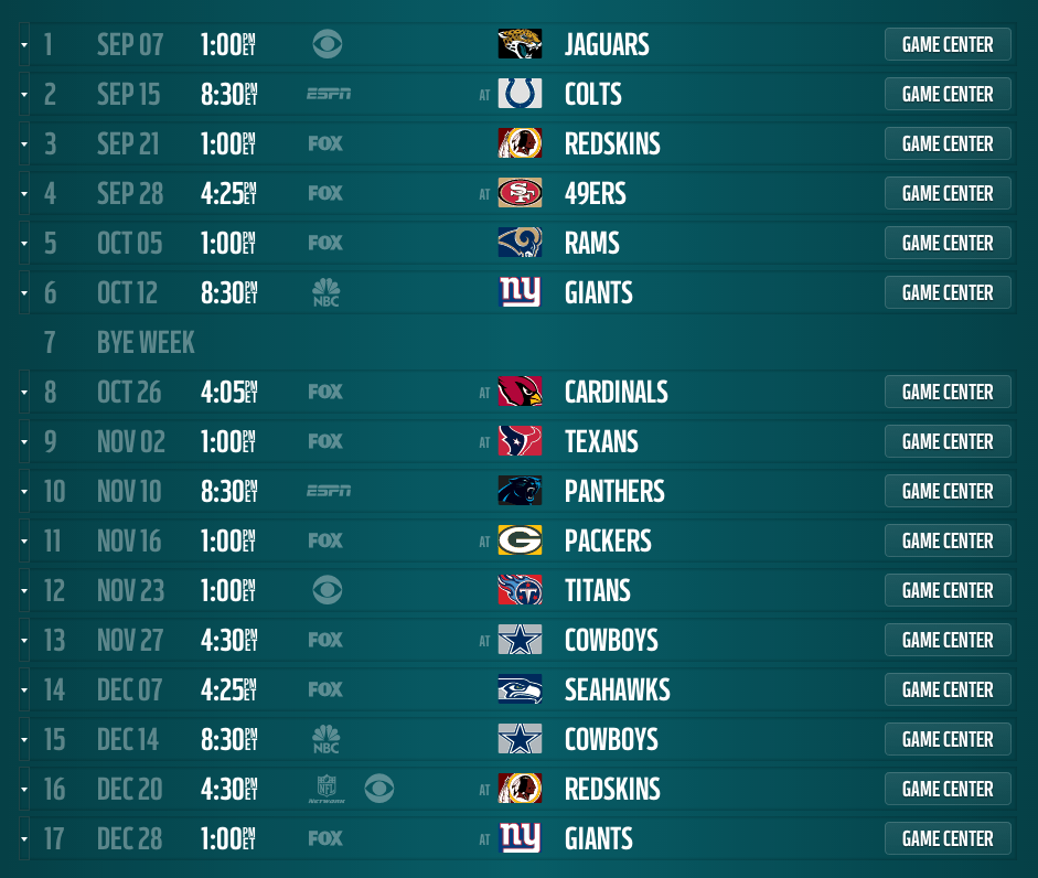 Gallery For > Philadelphia Eagles Schedule 2014 15