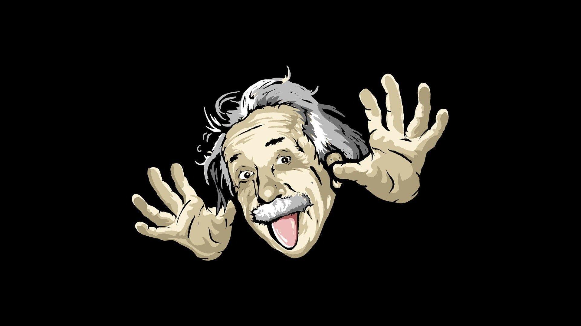 Albert Einstein Funny Face Wallpaper Wallpaper