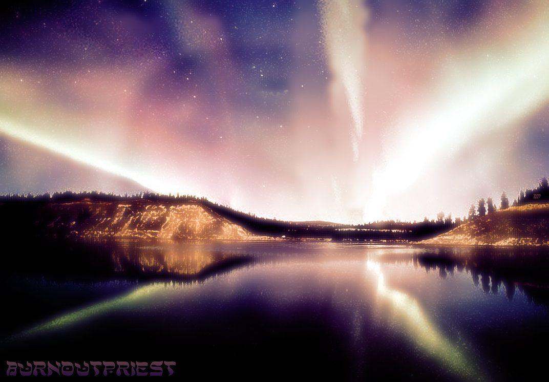 Northern Lights Backgrounds by BurnoutPriest