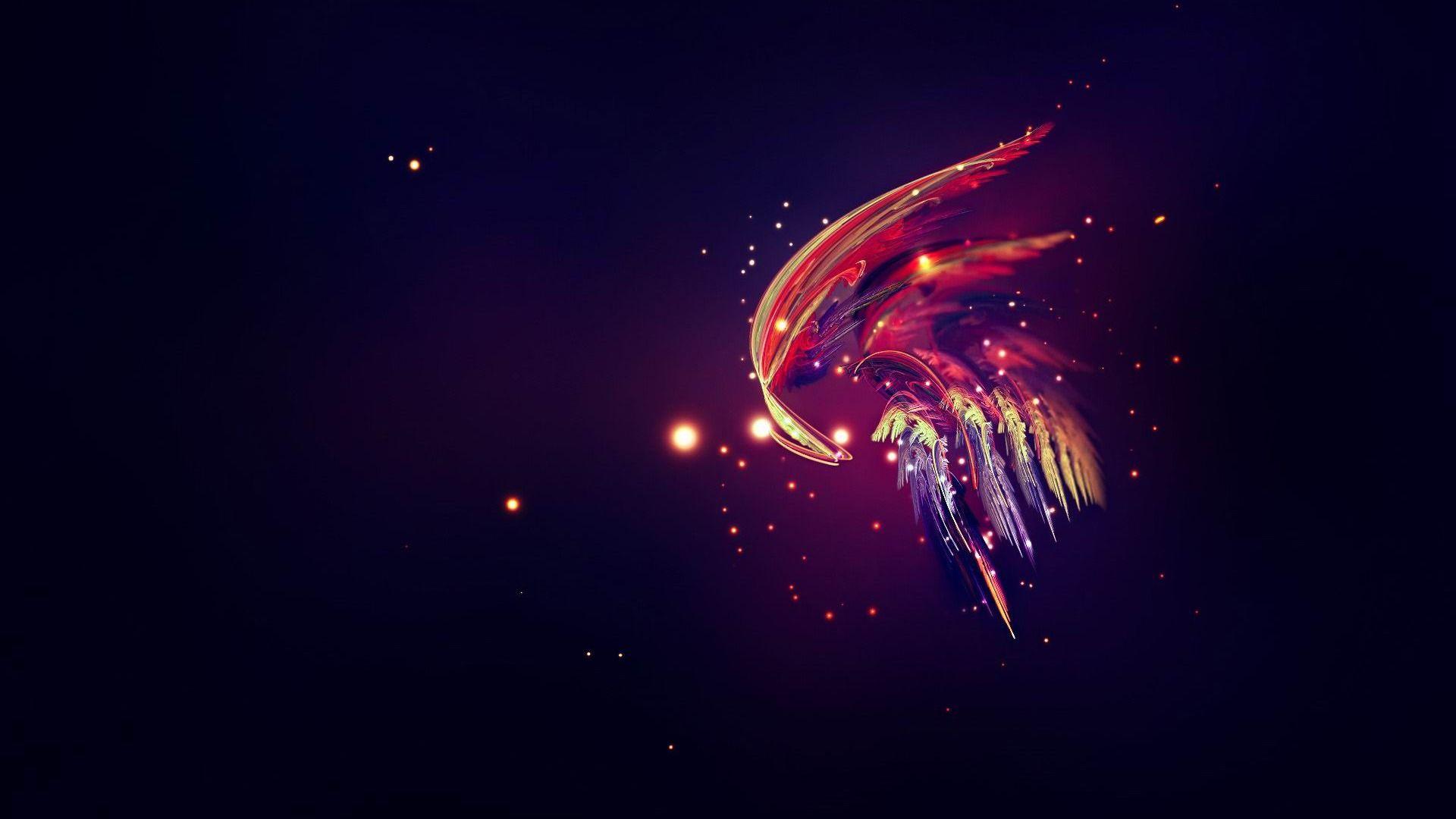 Cool Purple Abstract 3D Art Wallpaper Wallpaper