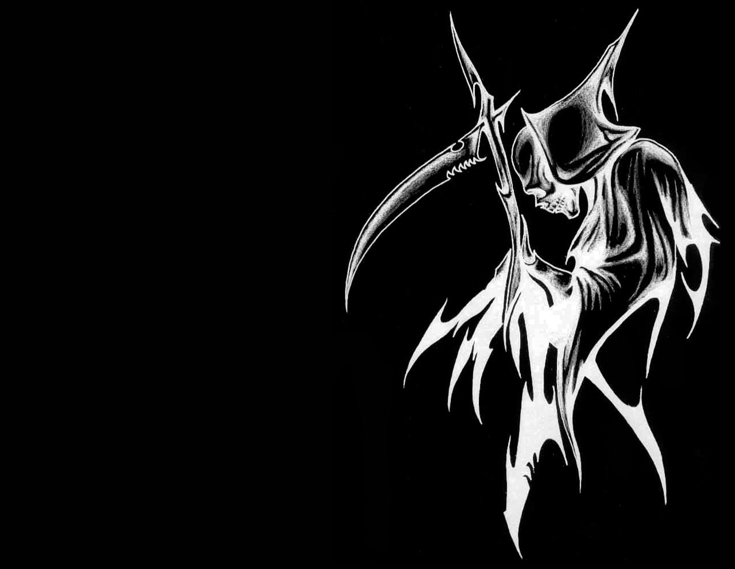 Playboy Girls Dark Scary Grim Reaper Wallpaper