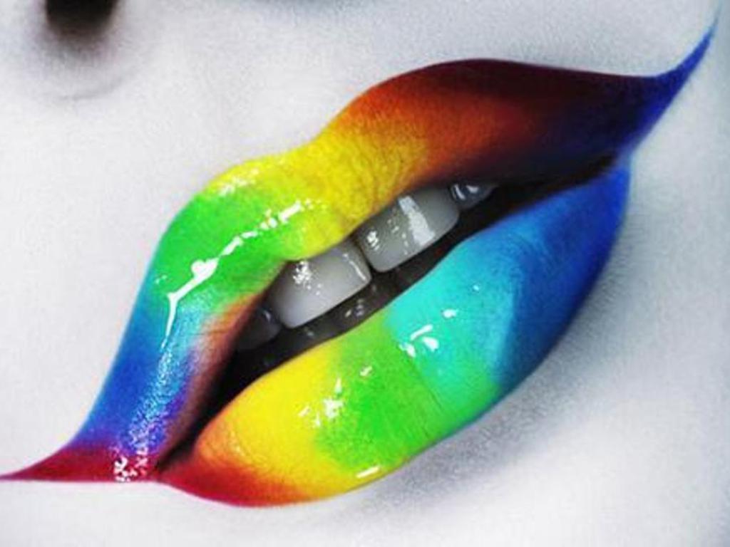 Colorful lips :) Colors Wallpaper