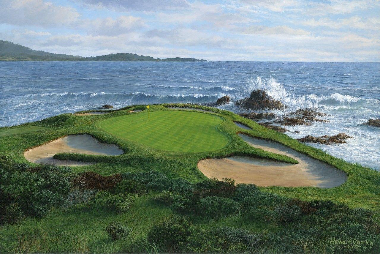 Pin Pebble Beach Golf Course 2343 HD Wallpaper