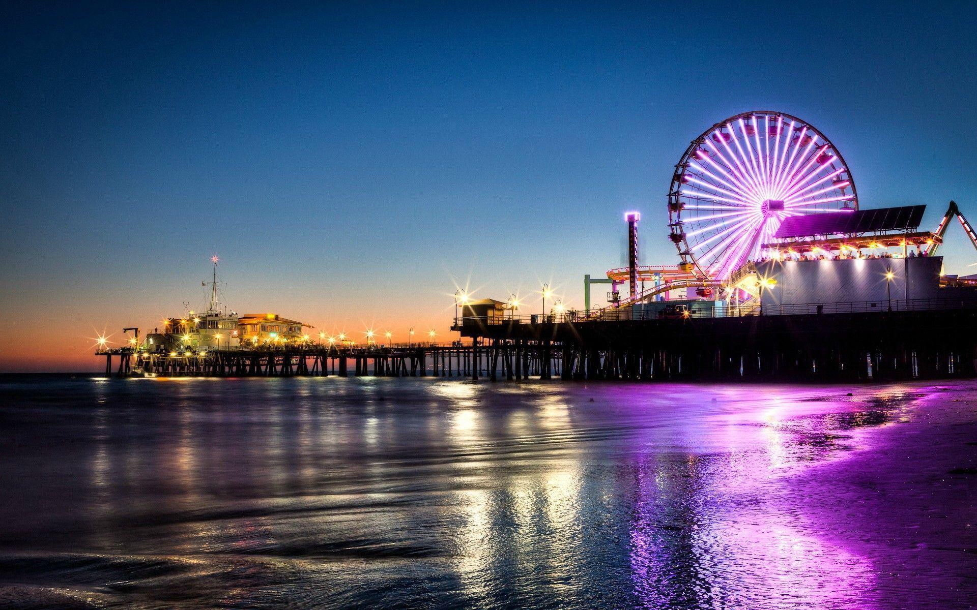 This is the Santa Monica Pier most summer nights
