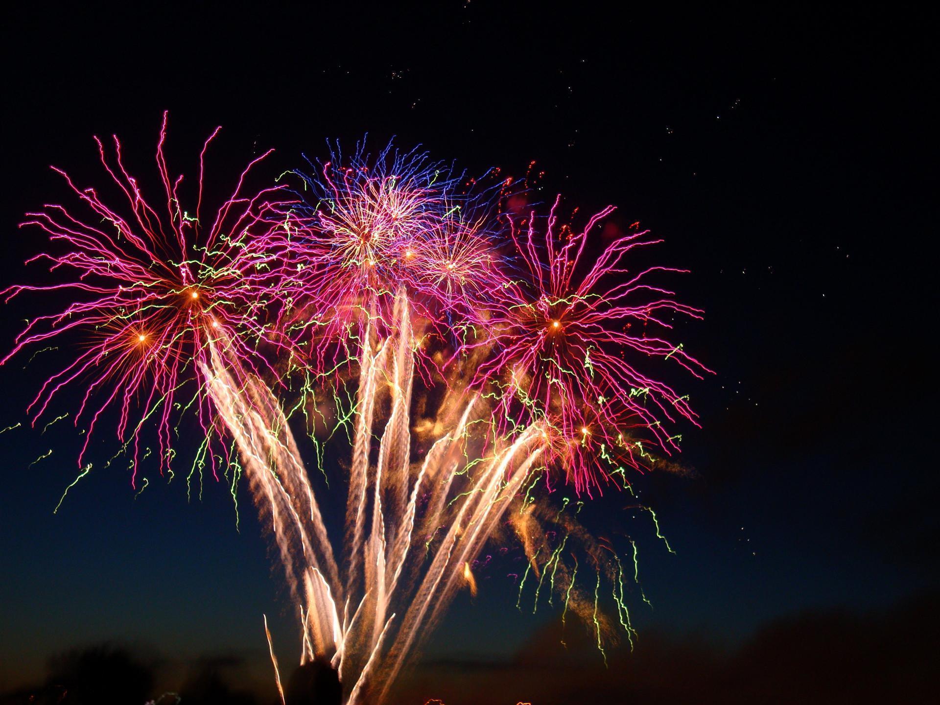 Happy New Year Fireworks Desktop Wallpaper