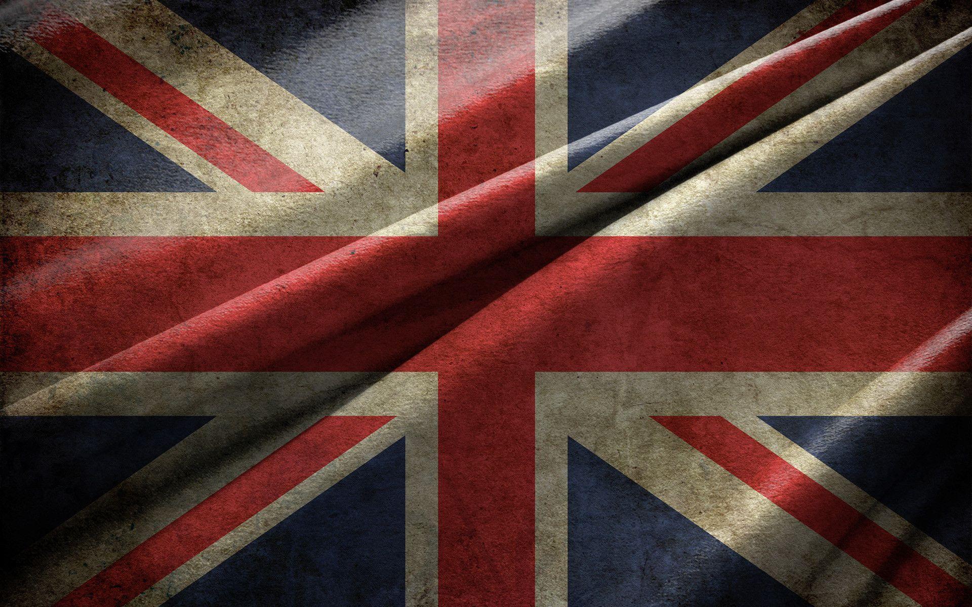 Wavy Grunge UK Flag. Background and Texture