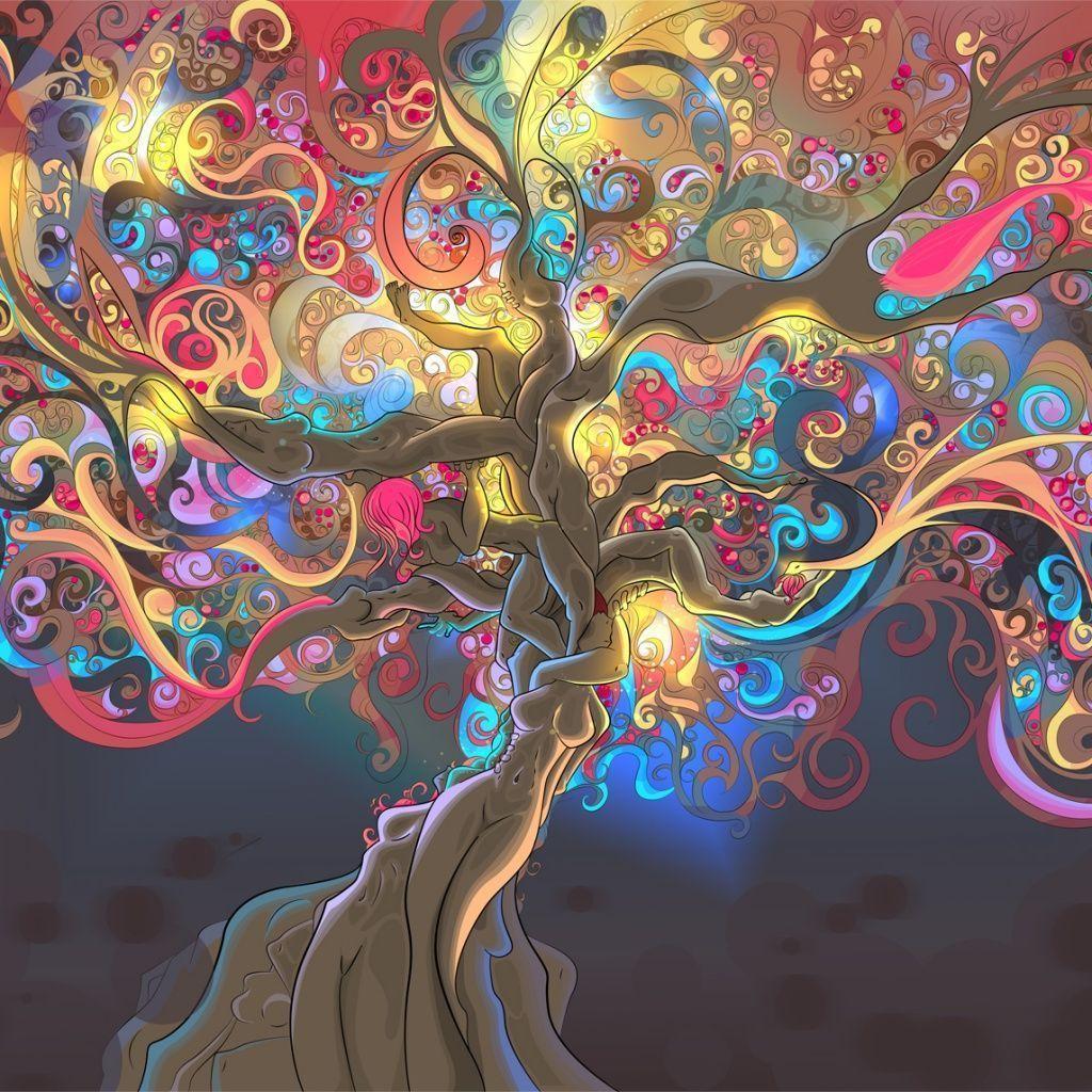 Trippy iPad 1 & 2 Wallpaper